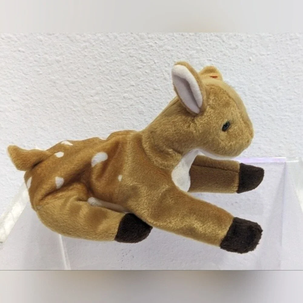 Ty Beanie Babies "Whisper" the Deer, PE Pellets, 1997 - Picture 1 of 12